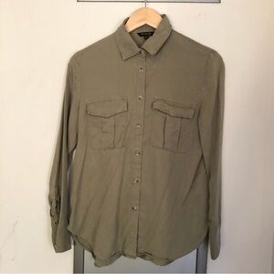 Massimo Dutti Long-sleeve Lyocell Button-down shirt